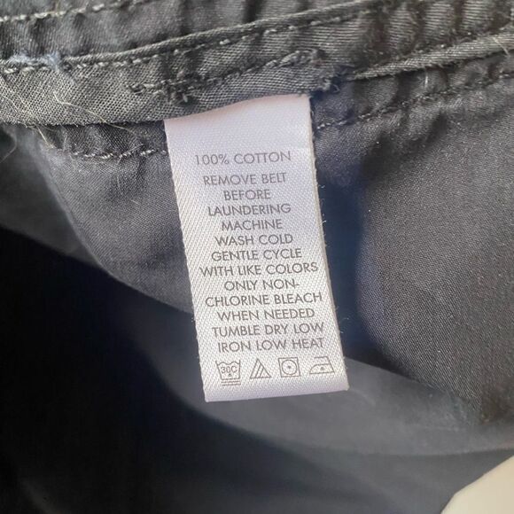 Calvin Klein Black coat long army trench coat Jacket with belt many pockets fall - Picture 7 of 9